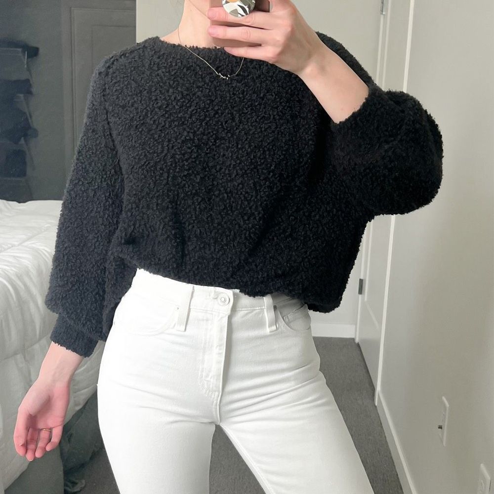 Evereve Peyton Jensen Fuzzy Sweater Size XS